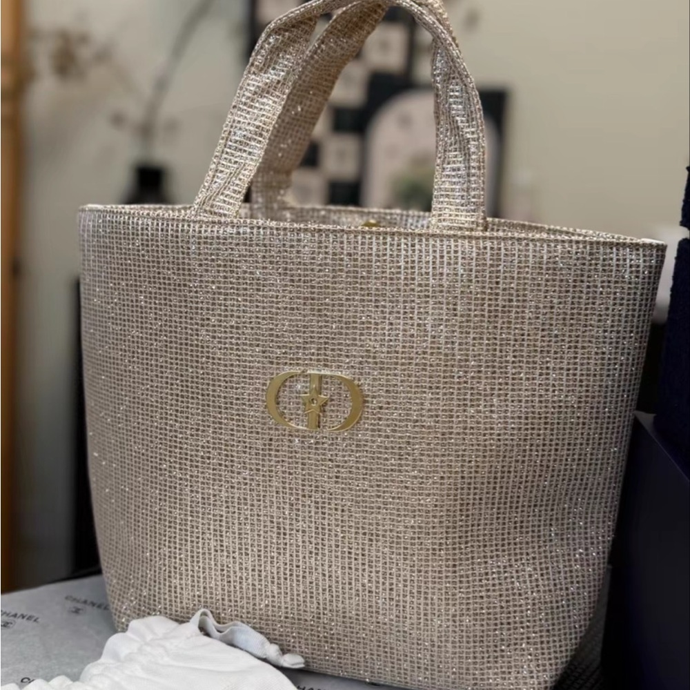 Dior beauty  Gold  Small Tote